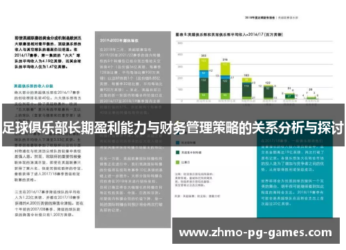 足球俱乐部长期盈利能力与财务管理策略的关系分析与探讨 足球俱乐部长期盈利能力与财务管理策略的关系分析与探讨